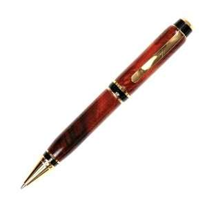  Cigar Twist Pen   24kt Gold   Redwood Lace Burl