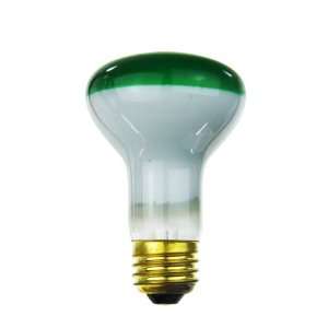   Incandescent 50 Watt, Medium Based, R20 Reflector Colored Bulb, Green