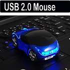 Red Wired Car Shape USB 3D 800 DPI Optical Mouse Mice For PC/Laptop
