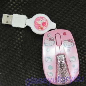 Mini Hello Kitty USB Optical Mouse 4 PC Laptop Mice S4  