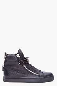 Black Velcro Bar Sneakers