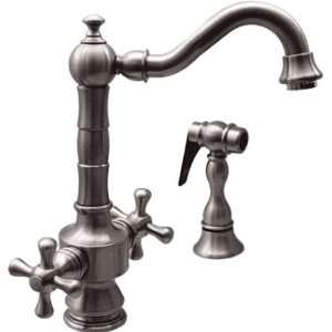 Whitehaus WHKSDTCR3 8204 MABRZ Dual Handle Vintage Iii Kitchen Faucets 