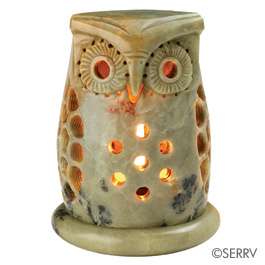 Stone Owl Tea Light Holder   Fair Trade Winds Valentines Day 