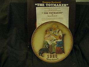 NORMAN ROCKWELL COLLECTORS PLATE THE TOYMAKER  1980  