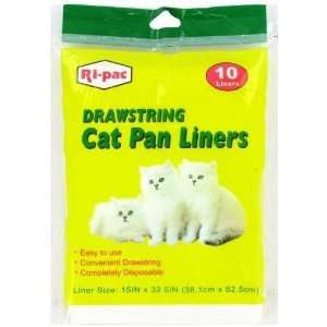  10 Ct Cat Litter Box Liner Bags 15X32 Case Pack 48 