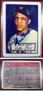 Willie Mays Autographed Signed 1952 Topps Porcelain Card Set #88/660 