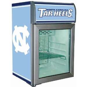    North Carolina Tar Heels Glass Door Refrigerator