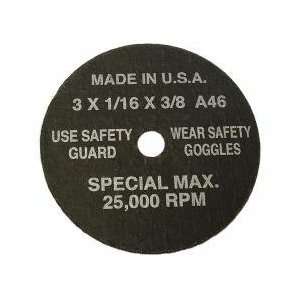  S & G Tool Aid TA94890 Cutoff Wheels 3 x 1 32 x .38 