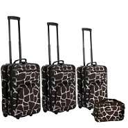 Rockland Fox Luggage 4PC GIRAFFE LUGGAGE SET 