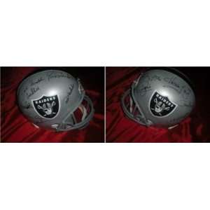  Oakland Raiders Signed Legends Helmet (Madden, Al Davis 