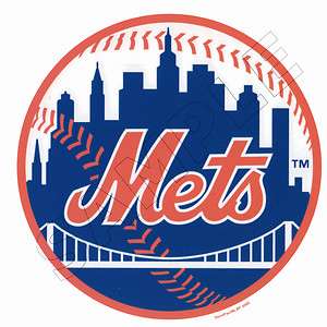 MLB New York Mets Edible Cake Topper Decoration Image  