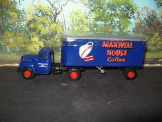 AMERICAN HIGHWAY LEGENDS 1/64 MAXWELL HOUSE TRUCK AND TRAILER *  