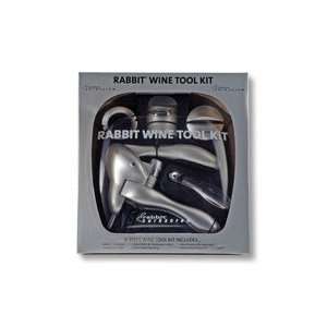  Rabbit Silver Color Wine Tool Kit