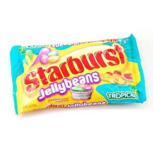 Starburst Jelly Bean Tropical Fruit   14 Ounce/bag   Two Bag Bundle 