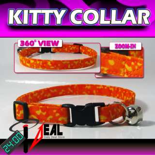 Breakaway SAFETY CAT Collar * Orange Multipe *  