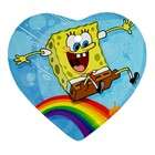 Carsons Collectibles Heart Ornament (2 Sided) of Spongebob 