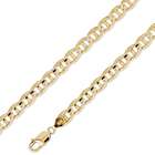 IceNGold 14K Solid Yellow Gold Mariner Chain Necklace 6.8mm (17/64 in 
