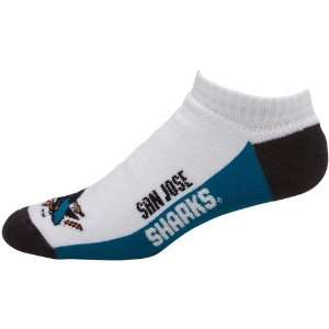   NHL San Jose Sharks White Color Block Ankle Socks
