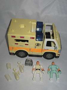 Fisher Price Imaginext Rescue Truck Ambulance Vehicle Figures  