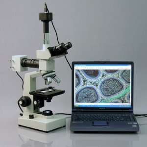   Microscope w/ Two Lights + 5MP Camera Industrial & Scientific