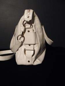 Yves Saint Laurent YSL White Leather Rive Gauche Handbag Tote  