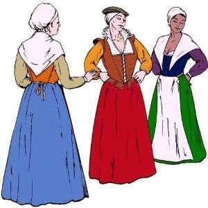  The Elizabethan Working Womans Wardrobe Pattern 