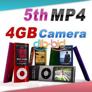 4GB 2.2 LCD Shakable  MP4 FM 5th Gen Camera Player  