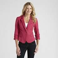 Stoosh Womens Ruched Blazer Jacket 