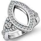 8ct Diamond Ring Marquise Setting Prong Platinum s7.5 Engagement 