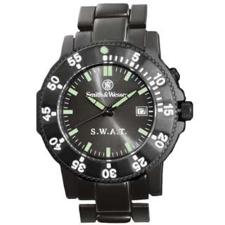 Smith & Wesson S.W.A.T. SWW 45 Watch BLACK RUBBER NEW  