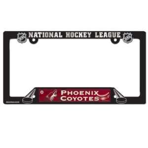  PHOENIX COYOTES OFFICIAL LOGO PLASTIC LICENSE PLATE FRAME 