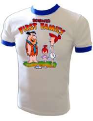   Original Flintstones Glitter Fred Flintstone Bedrock Cartoon T Shirt