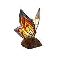   of Tiffany Tiffany Style Yellow Butterfly Accent Lamp 