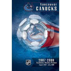  Vancouver Canucks 2007 08 5 x 8 Academic Weekly Assignment 
