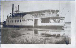 1900s Albatross Paddle Wheel River Steam Boat Postcard  