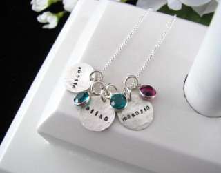 Sterling Silver Stamped Tiny Letters 2 Charms Personalized 