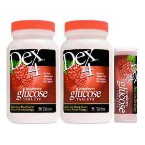 DEX 4 Glucose Tablets   Raspberry Flavor 110 Tablets 