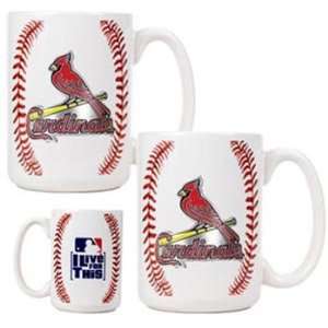  St. Louis Cardinals MLB Ball Ceramic Coffee Mug Set 