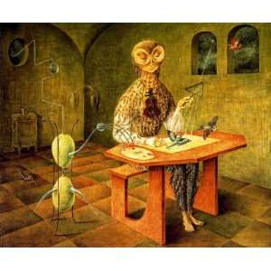 Hand Made Oil Reproduction   Remedios Varo   32 x 26 inches   Creation 