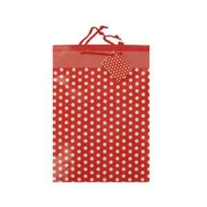  Red Polka Dot Gift Bag Case Pack 48   697267