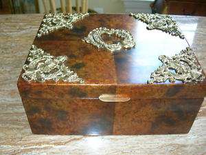 Maitland Smith Gilded Tortoise Amber Accents Box  