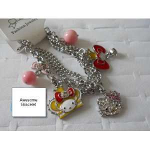  Hello Kitty Pendant Bracelet For Kids and Adults 