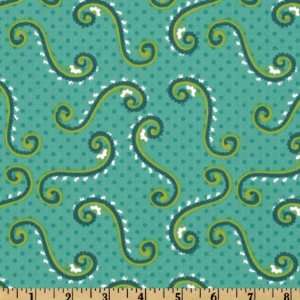  44 Wide Darjeeling Swirl Teal Fabric By The Yard Arts 
