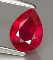Pear AAA Rated Bright Red Lab Created Ruby (5x3 to 25x20mm)  