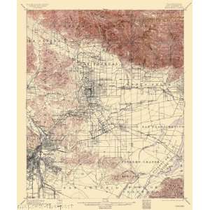 USGS TOPO MAP PASADENA QUAD CALIFORNIA (CA) 1900 