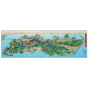  [954 pieces] Shikokus 48 Sacred Places Map Jigsaw Puzzle 