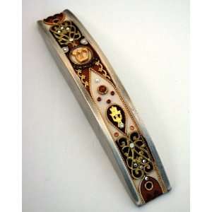  Arch Jewish Mezuzah Case with Hamsa Hand for Blessing and 