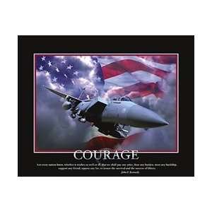  Courage Airplane College Dorm Room Poster