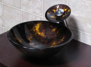 Bathroom Artistic Glass Vessel Vanity Sink Faucet 9014M  