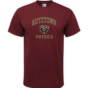  Kutztown Golden Bears Maroon Physics Arch T Shirt Sports 